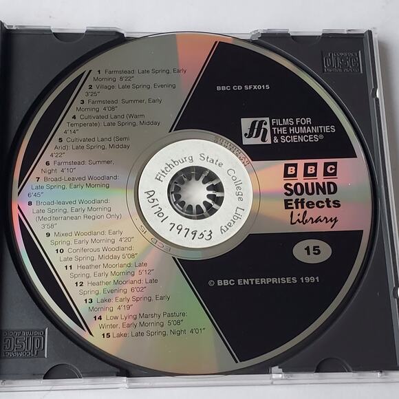 BBC Sound Effects Library International Disc 15 Rural Atmospheres CD 1991 - Picture 3 of 3